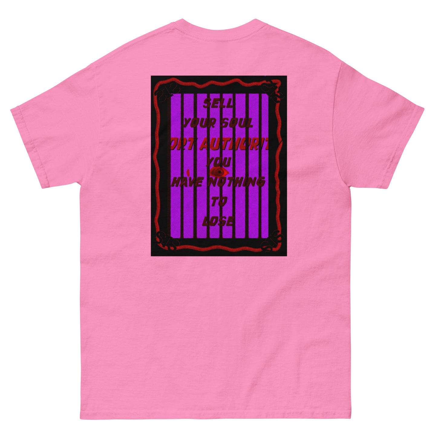 streetwear midtown crisis new york sell soul pink tshirt printed back