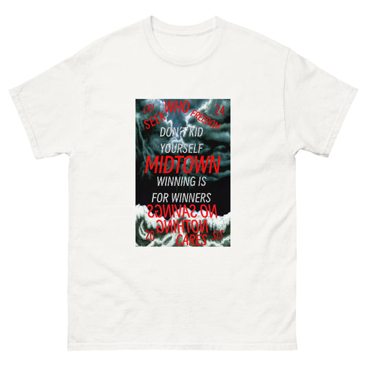 streetwear midtown crisis new york don't kid yourself white tshirt printed front