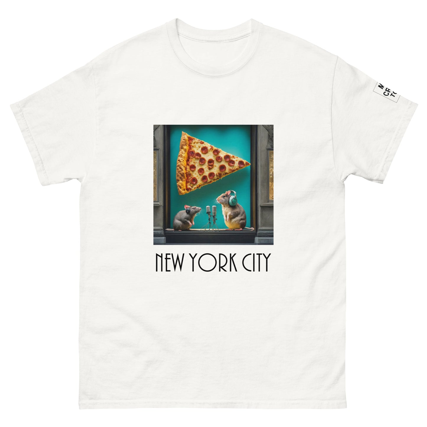 Pizza Rat Podcast T Shirt in White