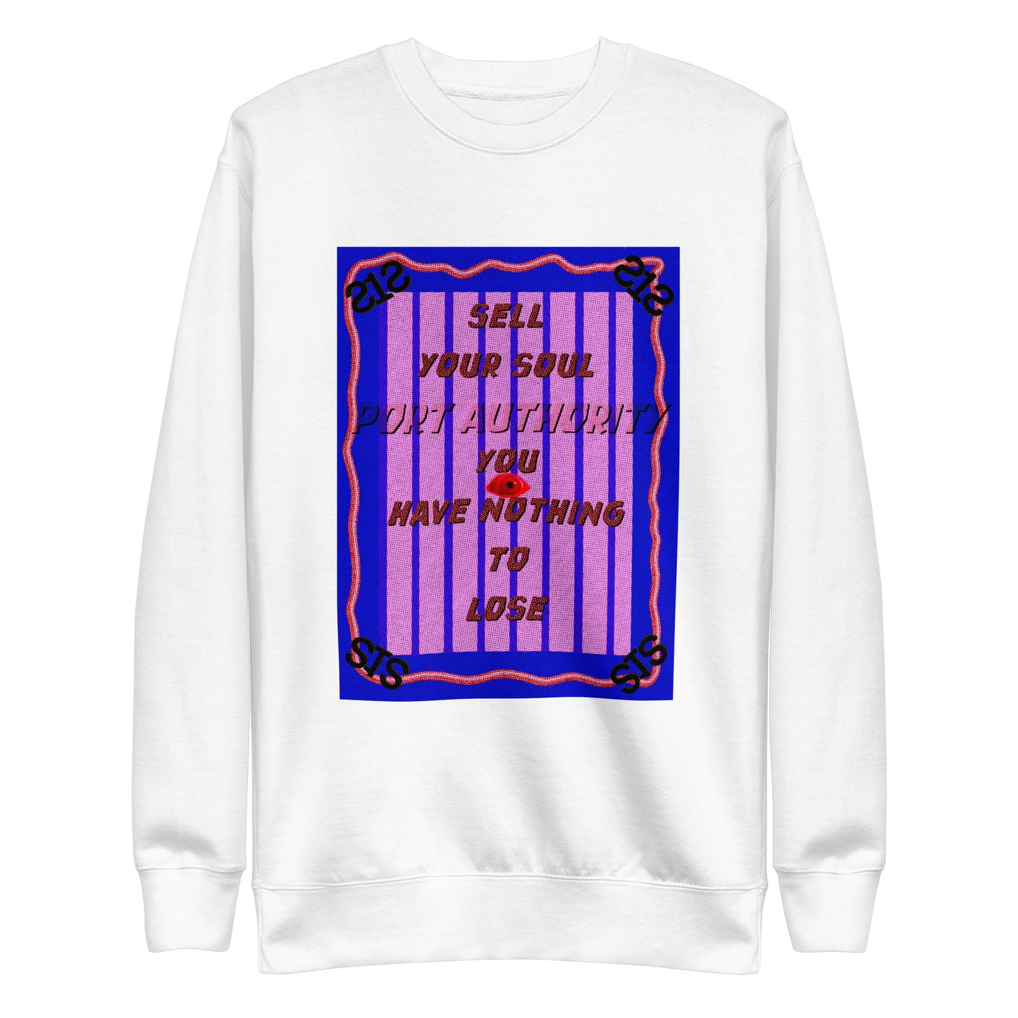 streetwear midtown crisis new york white sweatshirt front